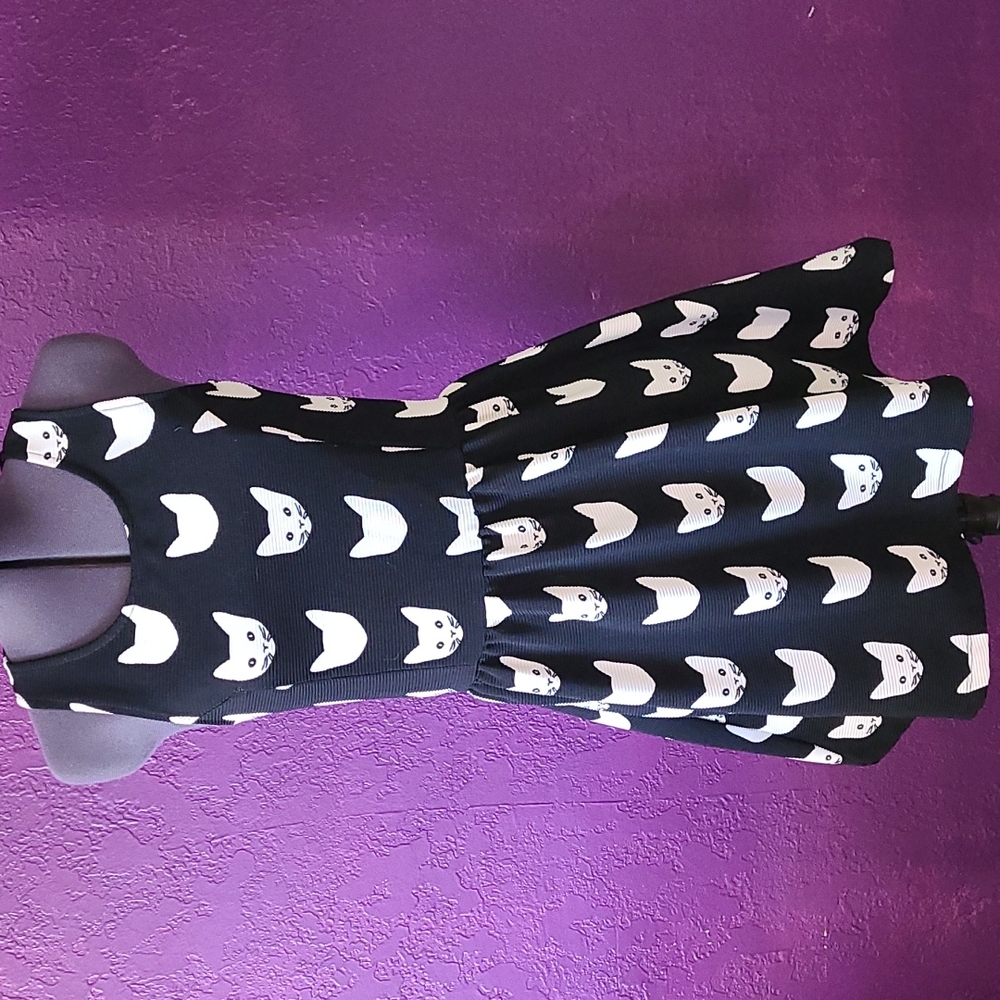H&M XXS Cat Skater Dress